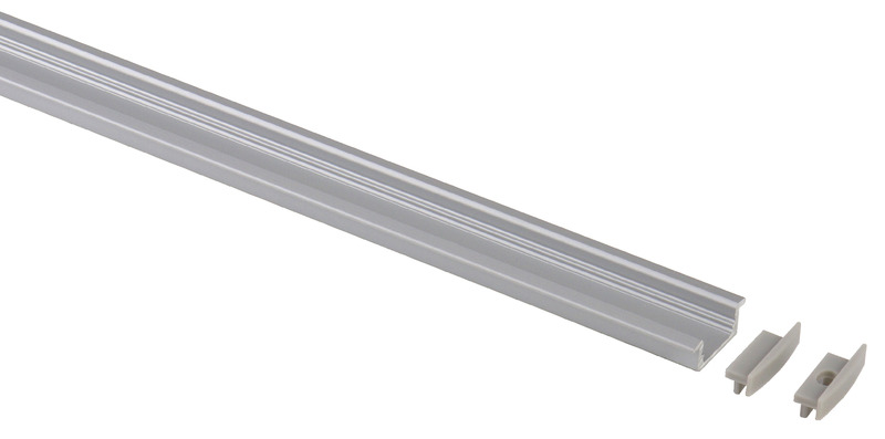 Aluminijasti profil za LED trakove - Ploščati - Dolžina 1,5 m