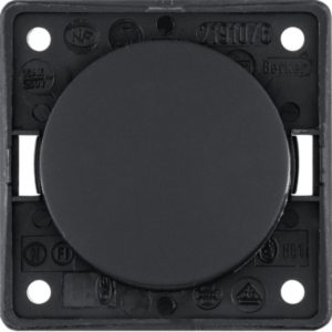 Berker INTEGRO Preklopno stikalo za pretok/čistočo črno mat SB