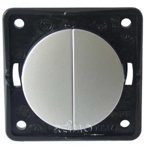 Krmilno stikalo krom mat SB