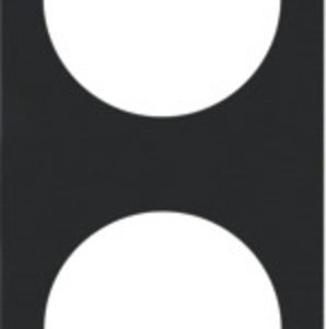 Berker INTEGRO Pure 2-kanalni okvir črna mat