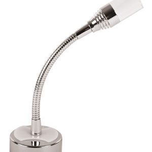 LED svetilka za branje 12 V / 1 W - gibljiva roka z USB in stikalom