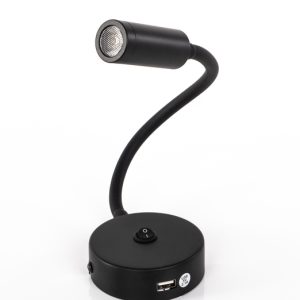 LED luč na gosjem vratu z USB in stikalom za vklop/izklop