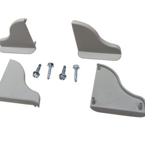 Končni pokrovčki - sivi - 1 par