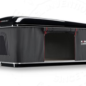 AUTOHOME 1.0 Strešni šotor s trdo lupino - Karbonska tkanina - Črna lupina - Majhen