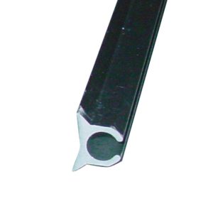 Keder profilna tirnica - srebrne barve - 5 m