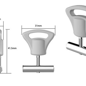Reimo Tent zaklepanje kos cevi tirnica 2 kosa za tende, nadstreški & amp; sončne tende