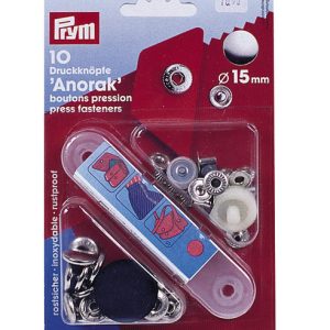 Pritisni čepi 15 mm 10 kosov Anorak