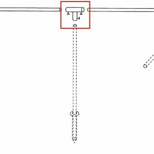 T-kos za povezavo vetrobranskega stekla, jeklen