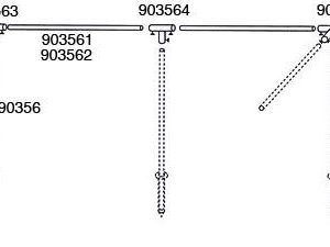 Jekleni drog za zaščito pred vetrom za zemeljsko vtičnico, 150 cm