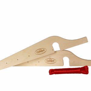 Nosilec vrvi za perilo 25 m, 15 mm vezan les za prikolico