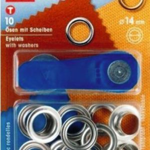 Vpenjalne zanke in diski srebrne barve, Ø14 mm