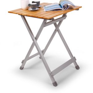 HOLIDAY TRAVEL Zložljiva mizica iz bambusa - 50x50x60 cm