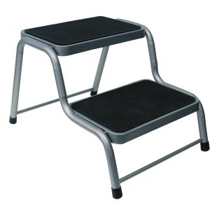 Dvojna jeklena stopnica - višina 38 cm