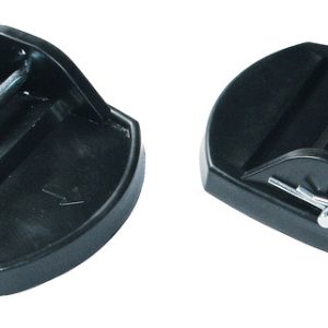 Komplet podpornih plošč za nosilce ročic - črna - komplet 4 kosov