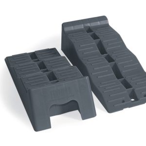 Stopničasti klini Level Up do 5 t na os - sivi - komplet 2 kosov