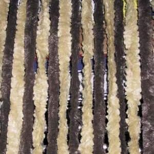 Volnena zavesa 56x205 rjava/brezova za avtodome in prikolice