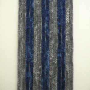 Volnena zavesa 56x205 siva/temno modra za avtodome in prikolice