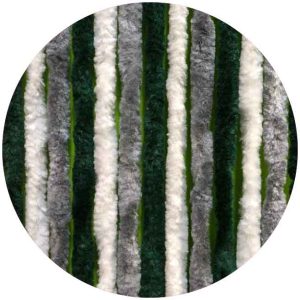 Volnena zavesa 56x205 siva/temno zelena/bela