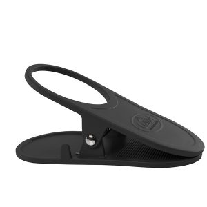 Nosilec za mizo, kozarce in pijačo s sponko - črn