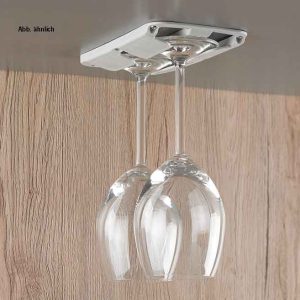 Nosilec za kozarce s pecljem, komplet 2, bež siva za 2 kozarca do Ø 86 mm