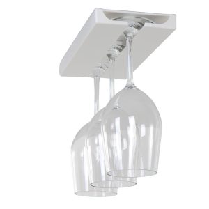 Držalo za kozarce - belo