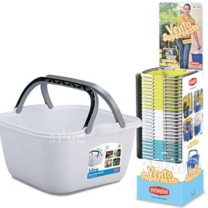 Prikazovalnik z 48 skledami/kuhinjami, 13 l (35x35x18 cm vsaka), različnih barv