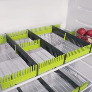 Tirnice za hladilnik Purvario v kompletu 8 kosov - apno/antracit