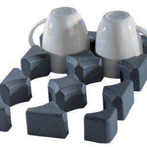 Purvario držalo za kozarec/čokolado nizko - komplet 6 kosov