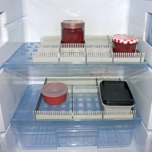 Vodila za hladilnik Purvario v kompletu 8 kosov - svetlo siva/antracit