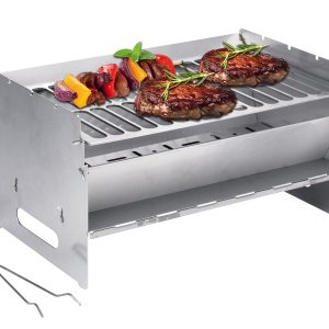 CAMP4 zložljiv žar iz nerjavečega jekla 250x400x220 mm