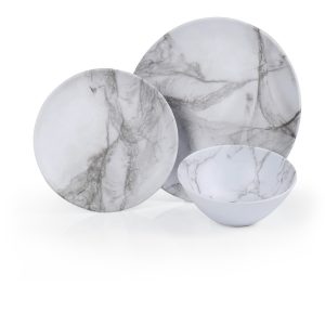 Komplet posode iz melamina MARMOR - Za 2 osebi