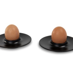 Komplet melaminskih skodelic za jajca Lund - 4 kosi - Črna