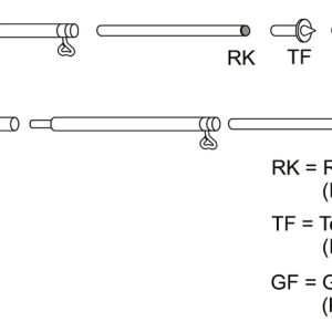 Montažna palica aluminij 1,65-2,6