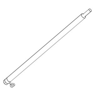 Podaljšek aluminijaste cevi 1,0 m 2S