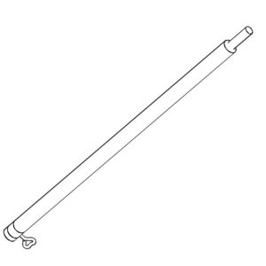 Podaljšek aluminijaste cevi 1,0 m 2S