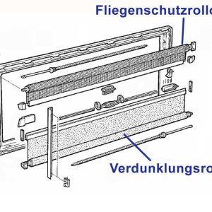 Flyscreen roleta za okna S4 - različne velikosti