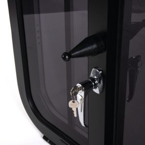 RW prikolica Okno za konjsko prikolico z rešetko in možnostjo zaklepanja