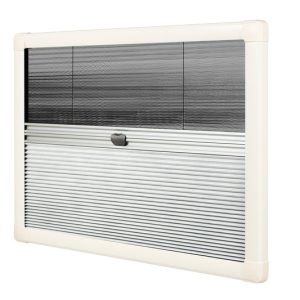 Plisirane žaluzije z zaščitnim zaslonom in zatemnitvenimi žaluzijami - različne velikosti