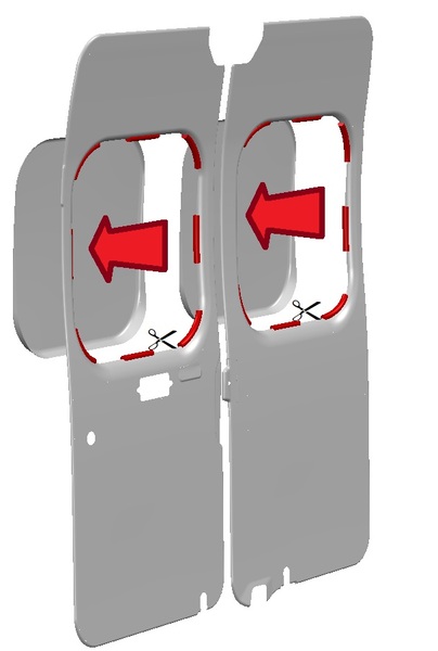 Notranje obloge Cover Plus VW Crafter od 2017 - siva - slika 6