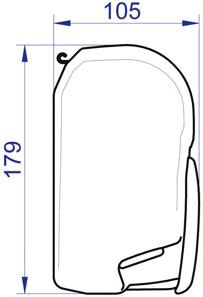 Stenska markiza Thule Omnistor 8000 s kompletom motorja 230 V EM - slika 2