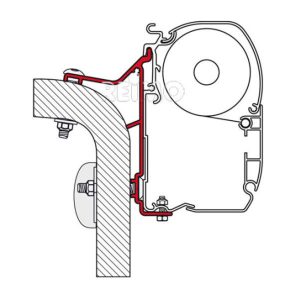 Fiamma adapter za namestitev na steno Hymer Van / B2