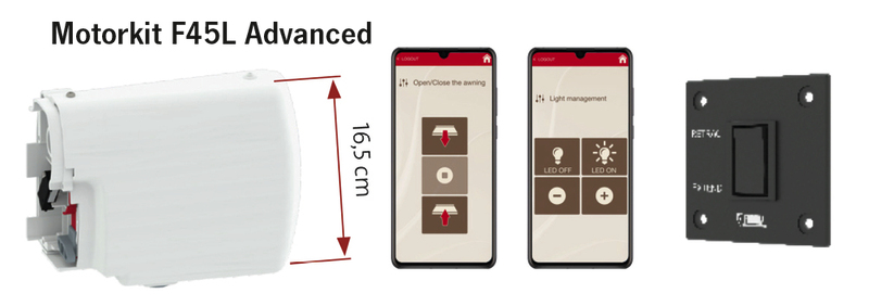 Motorji za tende za F45S in F45L - kompaktna in napredna različica - slika 2