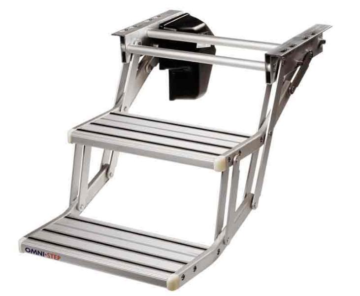 Omnistep aluminijasta dvojna stopnica - 12 V motorizirana stopnica za dostop