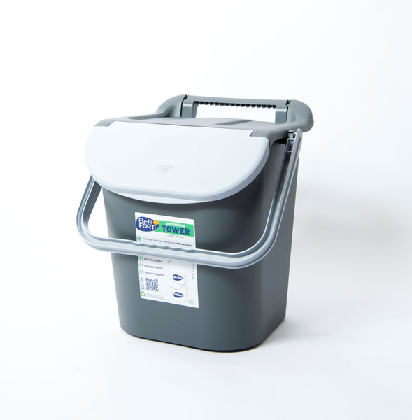 Koš za odpadke, ki ga je mogoče zložiti v kup - 30 l - različne barve - slika 3