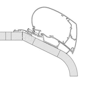 Thule Omnistor adapter za namestitev markize na streho za LMC Liberty TI / TEC
