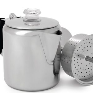 Perkolator, 0,9 litra, 6 skodelic, iz nerjavečega jekla,