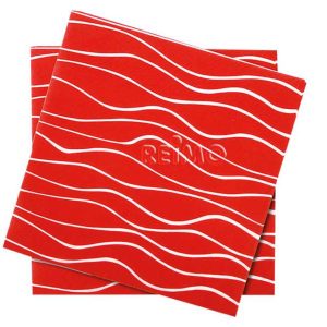 prtički, rdeči, 165x165mm, 20 kosov