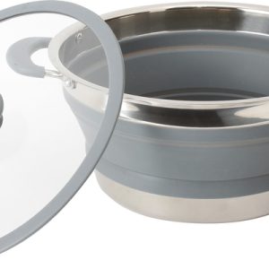 Zložljiva ponev Volcano - 2,6 l - Siva