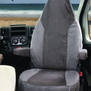 Prevleka za sedež Universal Alcatraz velur višina naslona 83,5 h siva/antracit