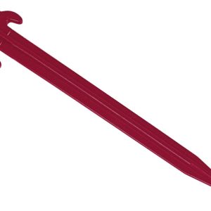 Plastični šotorski žebljički rdeče barve, dolžine 20 cm, 5 kosov v pakiranju SB